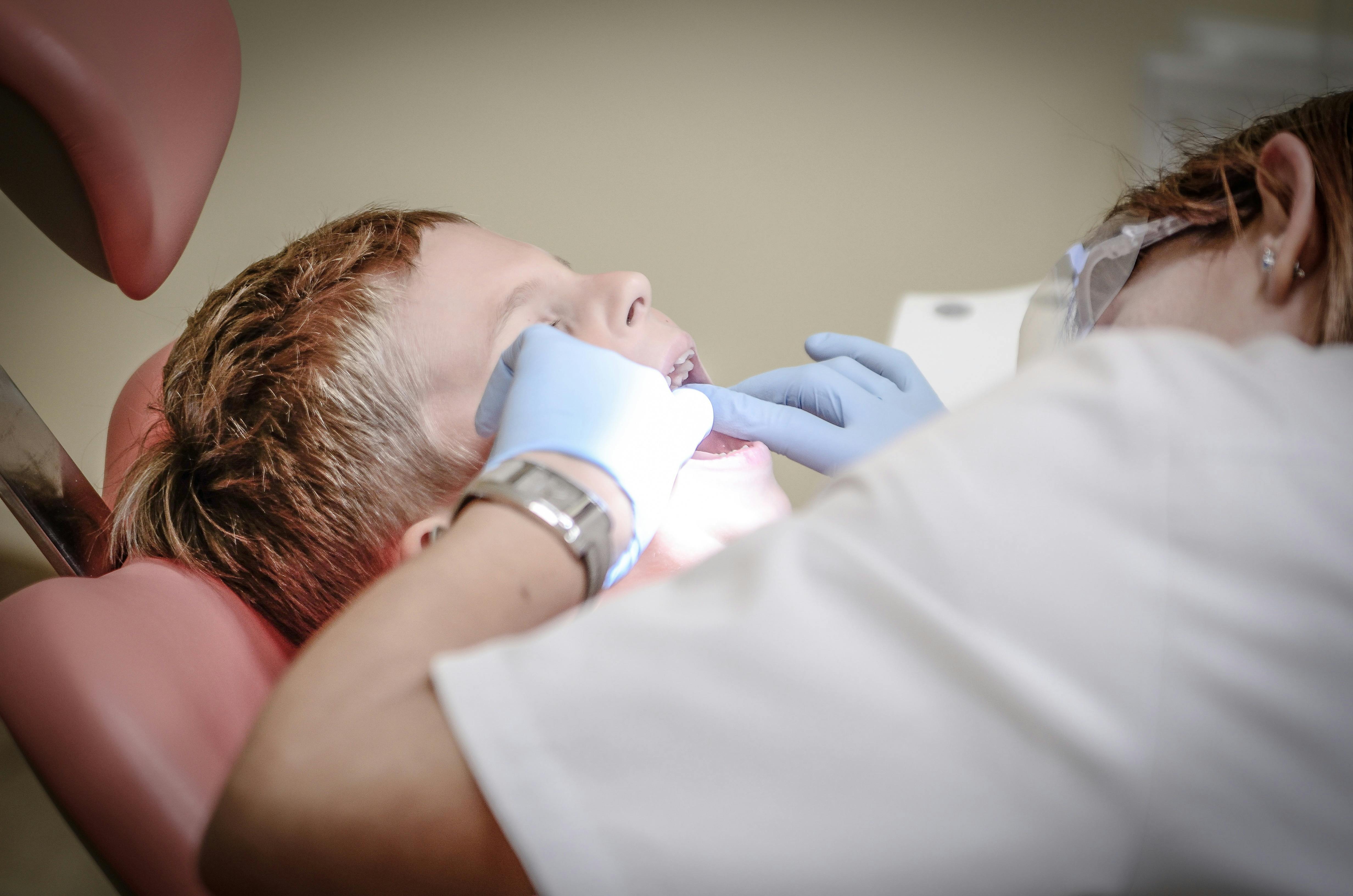 dentist working on a patient